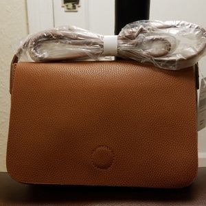 BARNEYS NEW YORK CROSSBODY LEATHER BAG